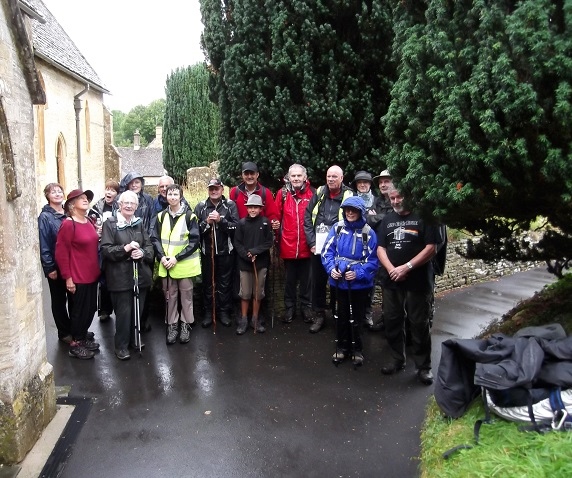 Group photo after coffee stop